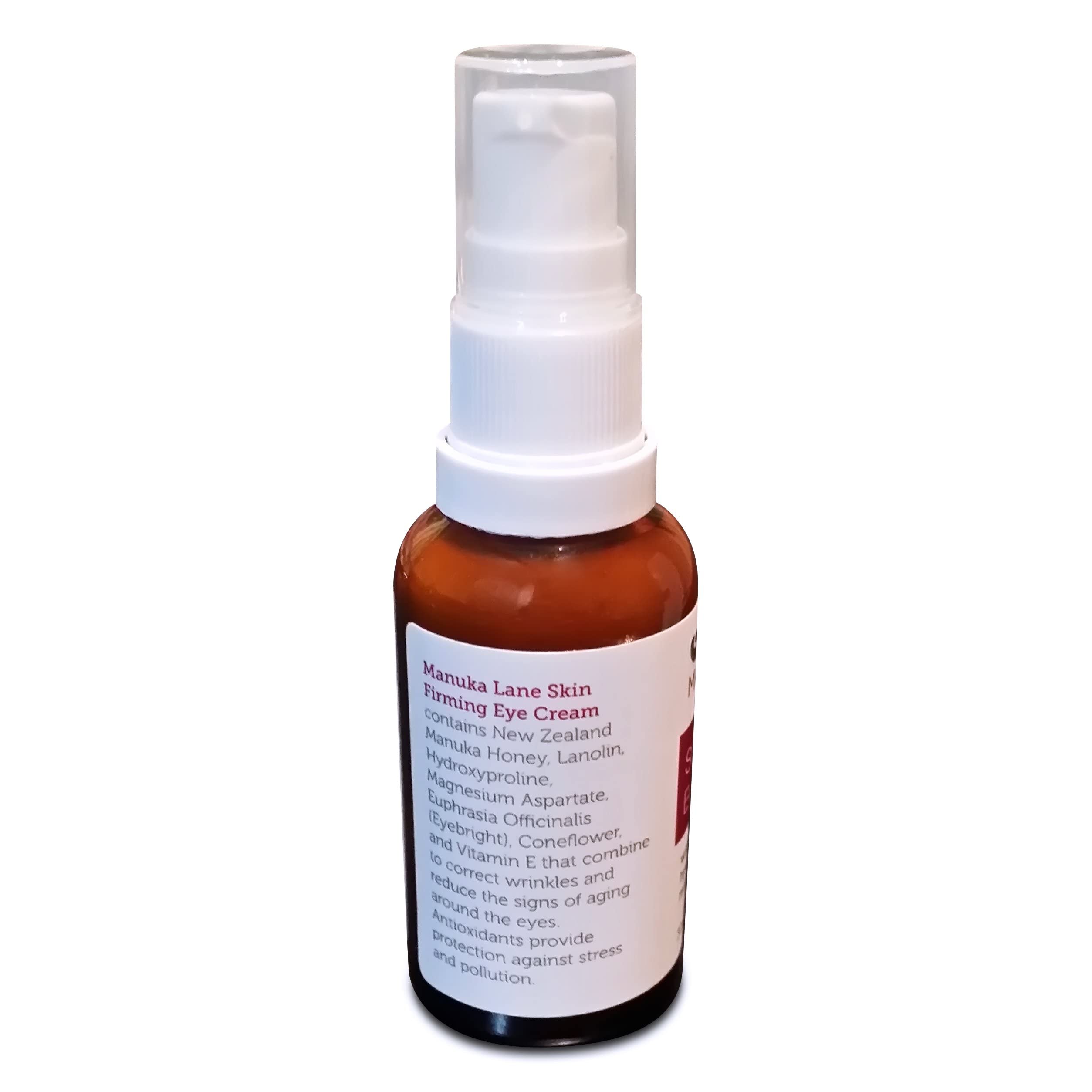 Natural Anti-Aging Eye Cream Moisturizer with Manuka Honey, Eyebright, Vitamin E, and Lanolin – Nature’s Most Powerful Defense Against Dark Circles Under-Eye Bags, Dark Circles and Puffiness.